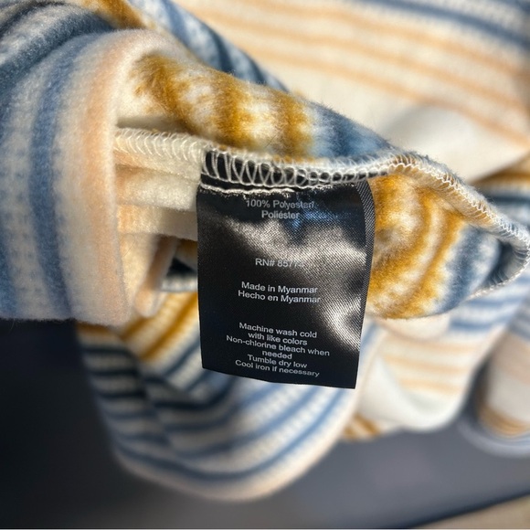 O’Neill Hooded Striped Quarter Zip Fleece Pullover - Picture 9 of 12